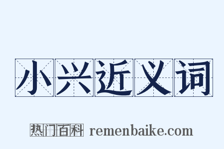 小兴近义词是什么意思的图片